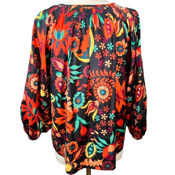 Tucker NYC The Classic Bold Floral Blouse S - Picture 11 of 15